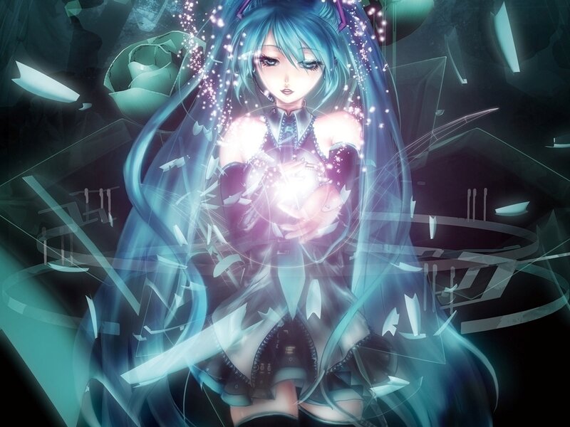 Miku with glowing orb
