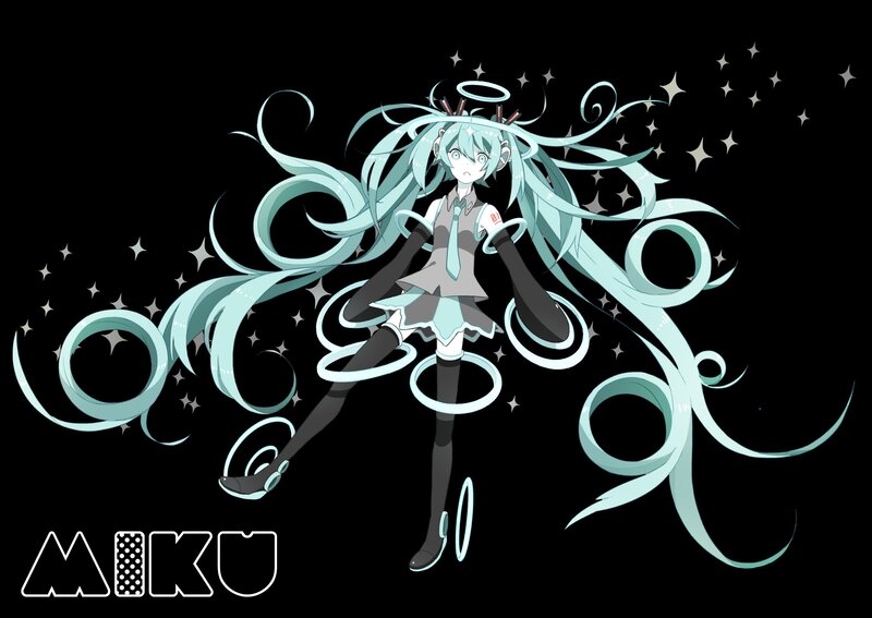 Miku with glowing rings