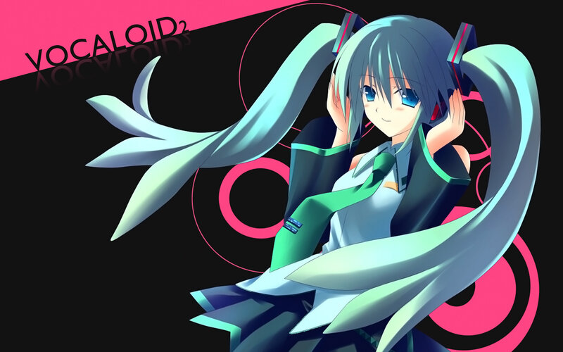 Miku with headphones