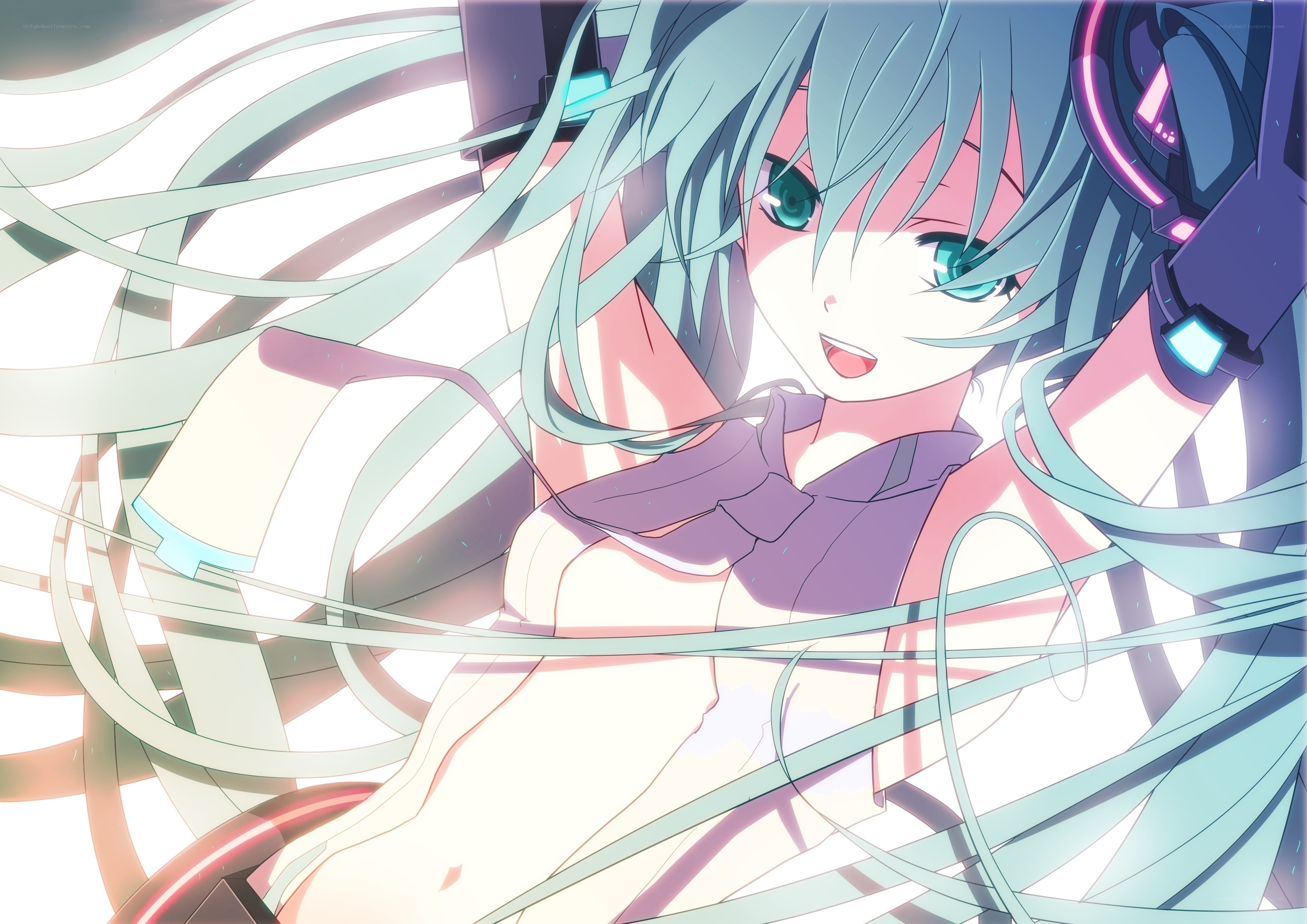 Miku with headphones