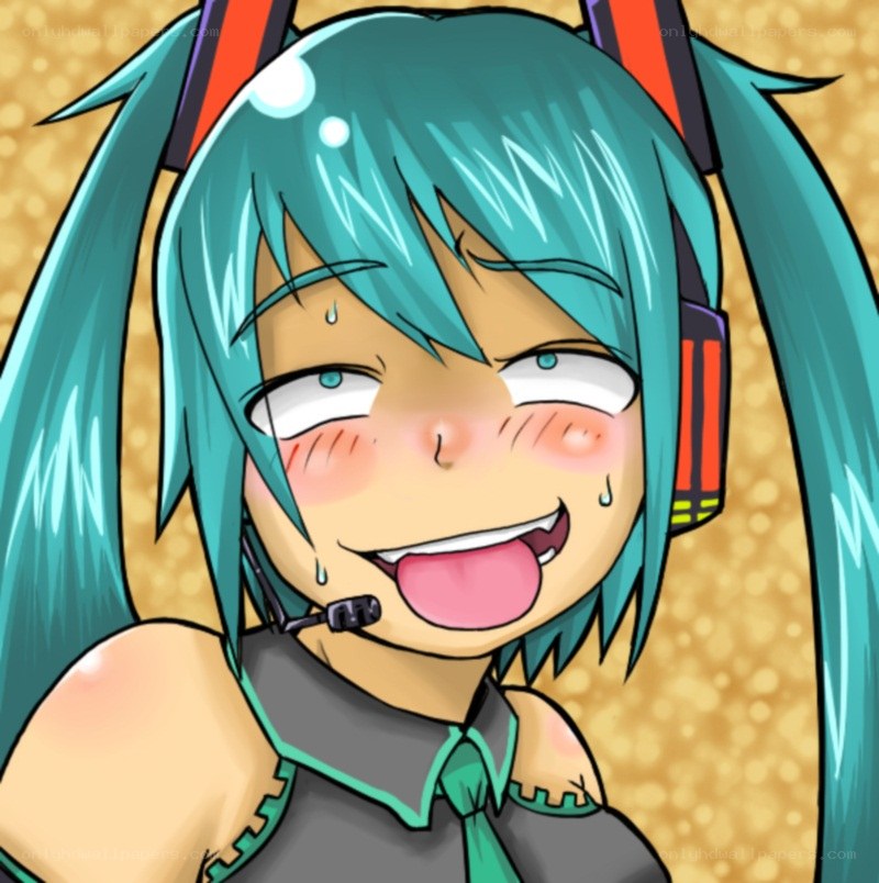 Miku with headphones