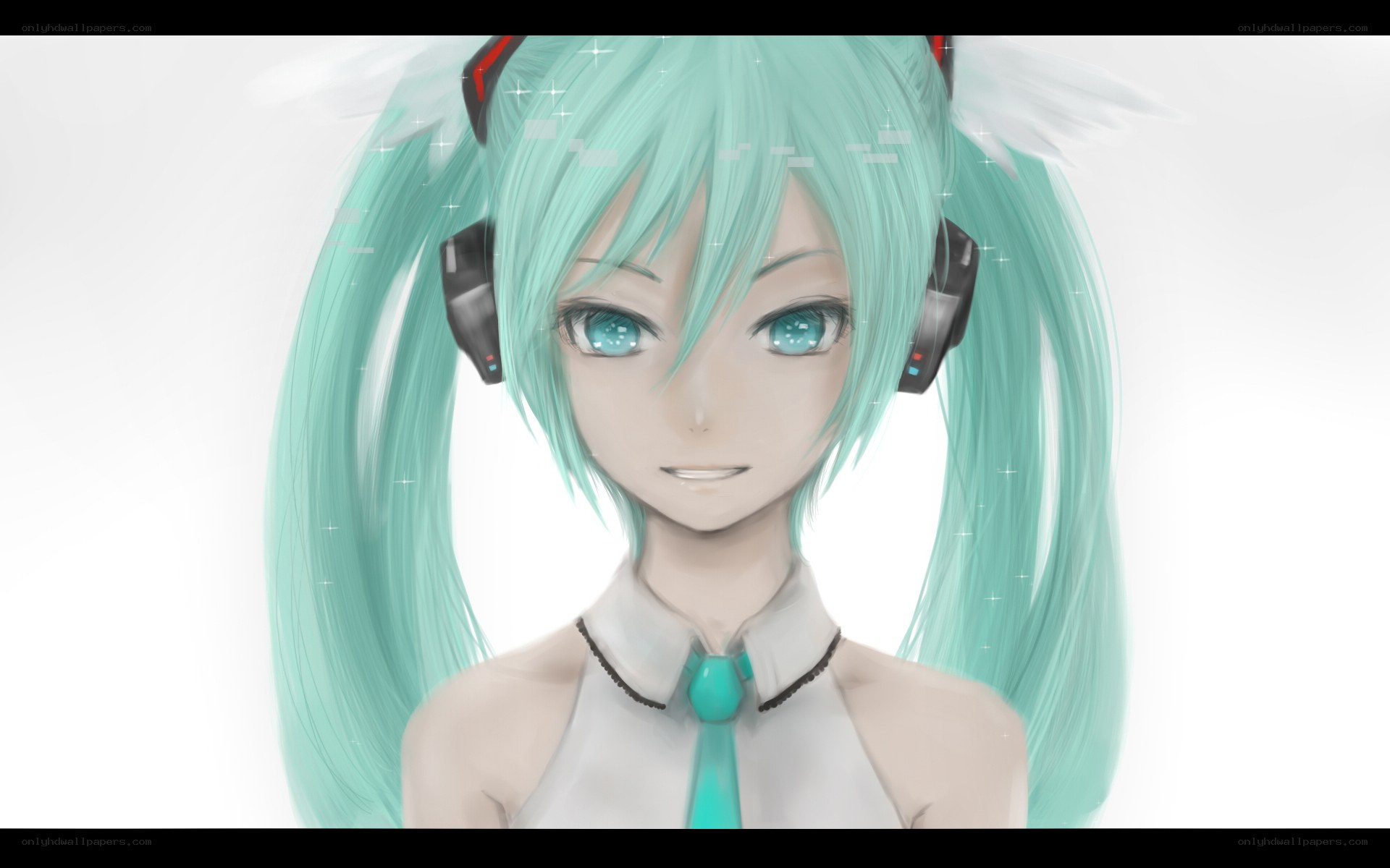 Miku with headphones