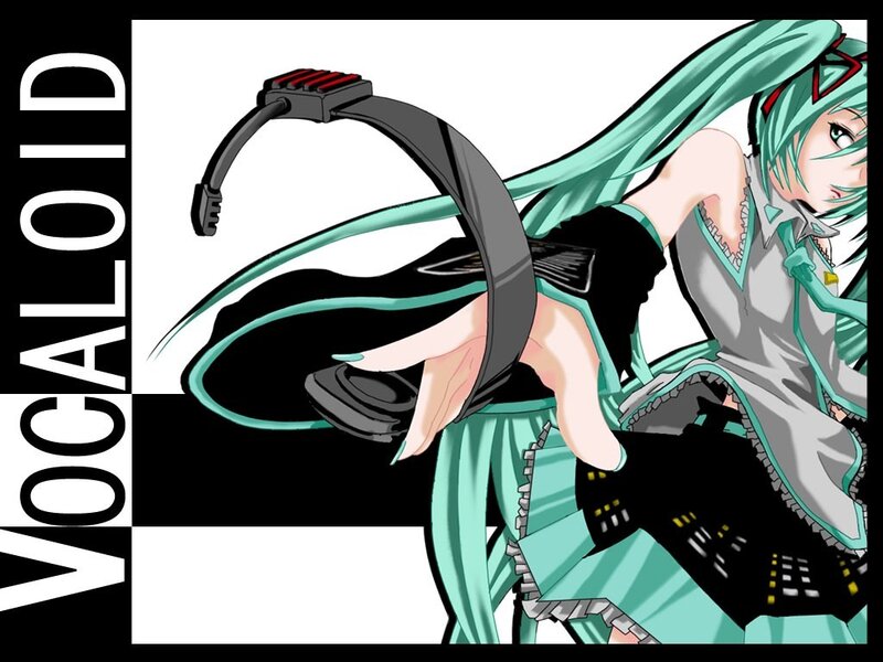 Miku with headphones