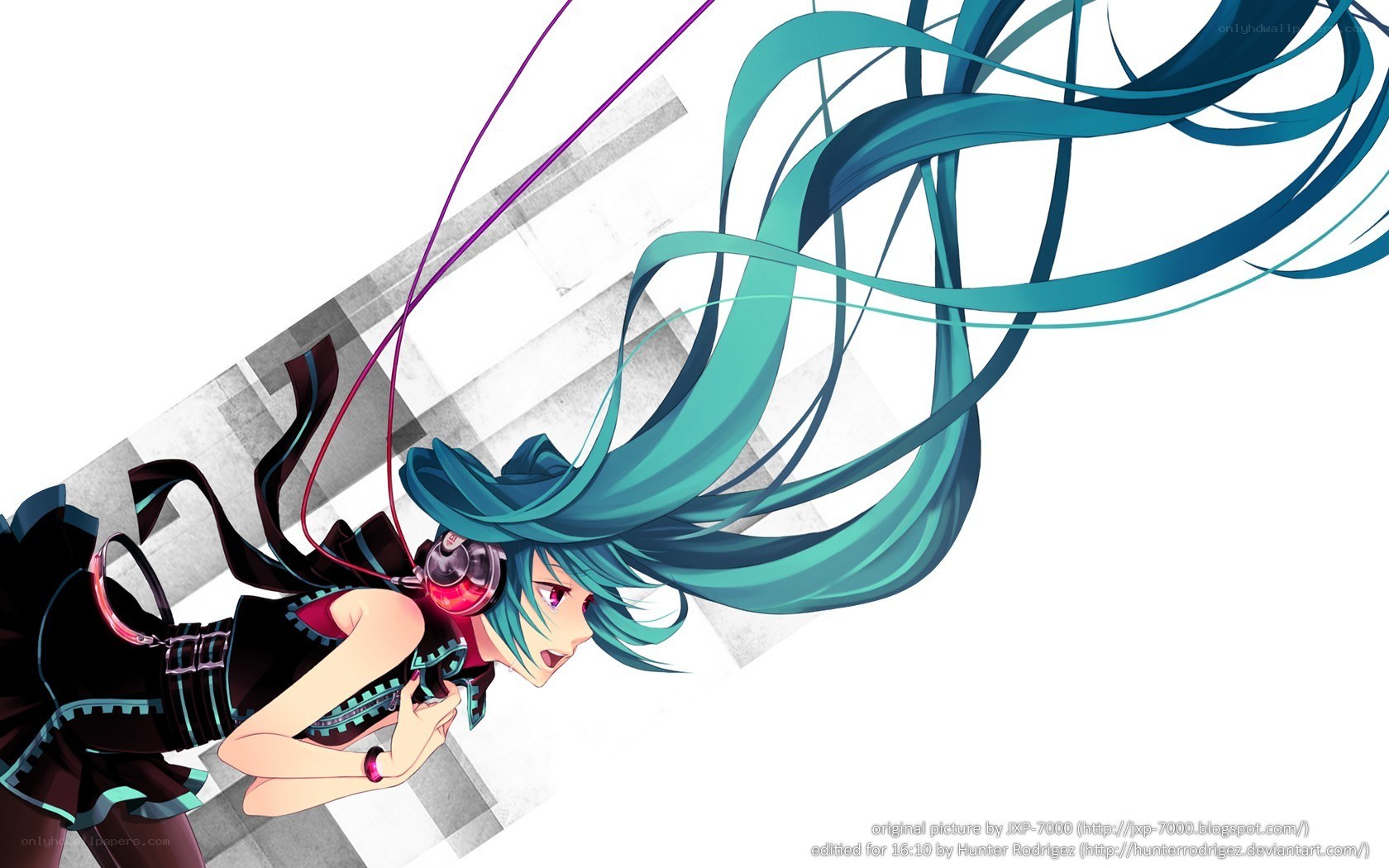 Miku with headphones
