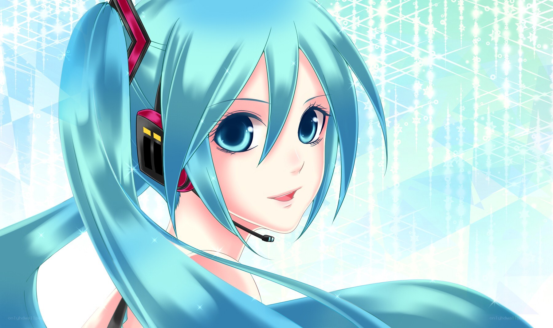 Miku with headphones