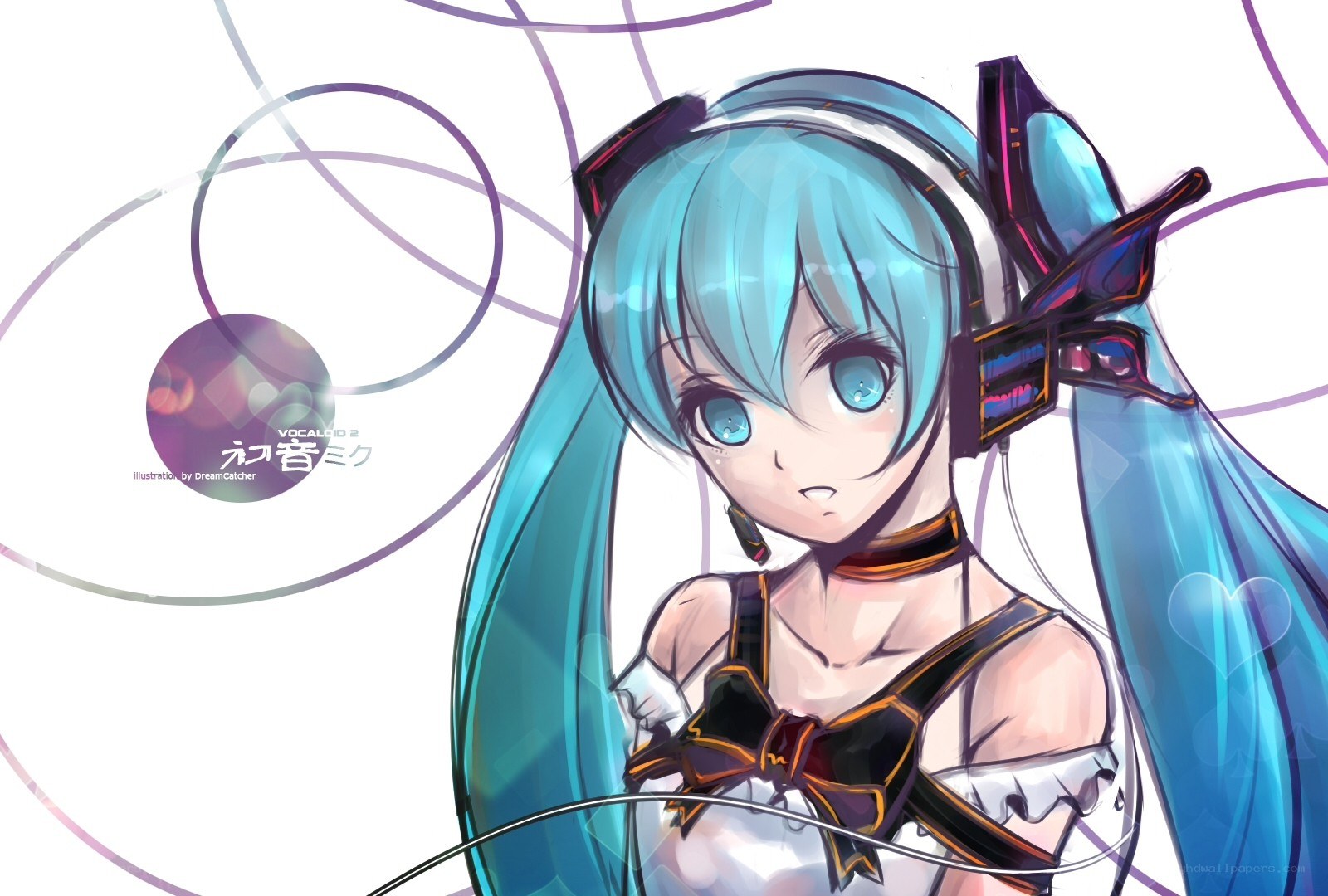 Miku with headphones