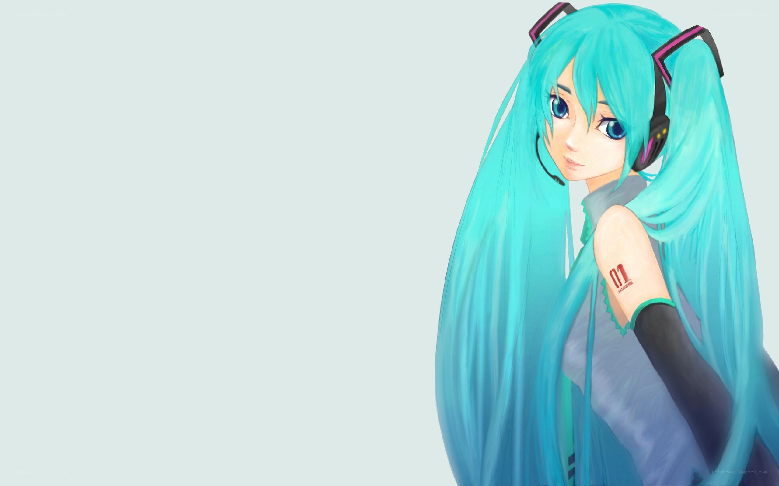 Miku with headphones