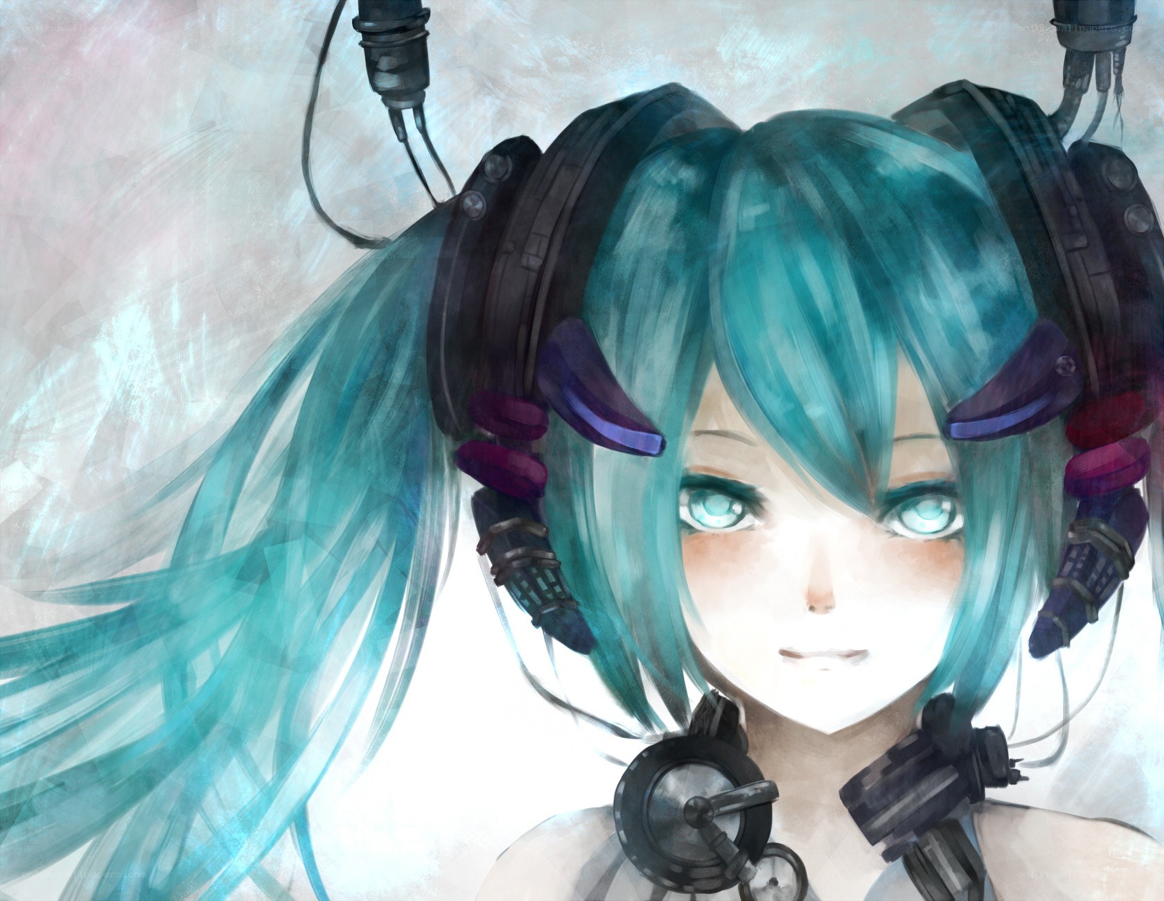 Miku with headphones