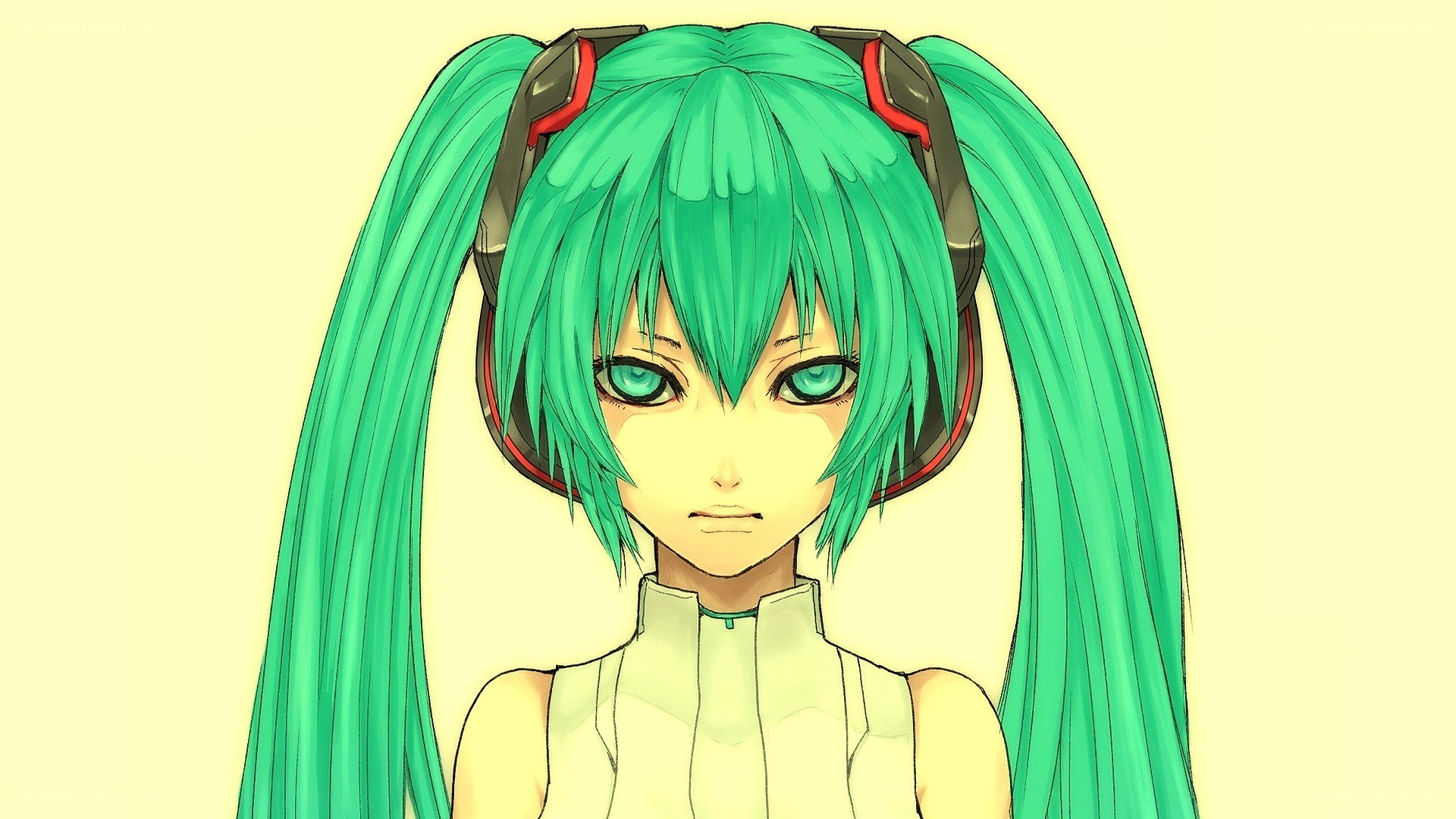 Miku with headphones