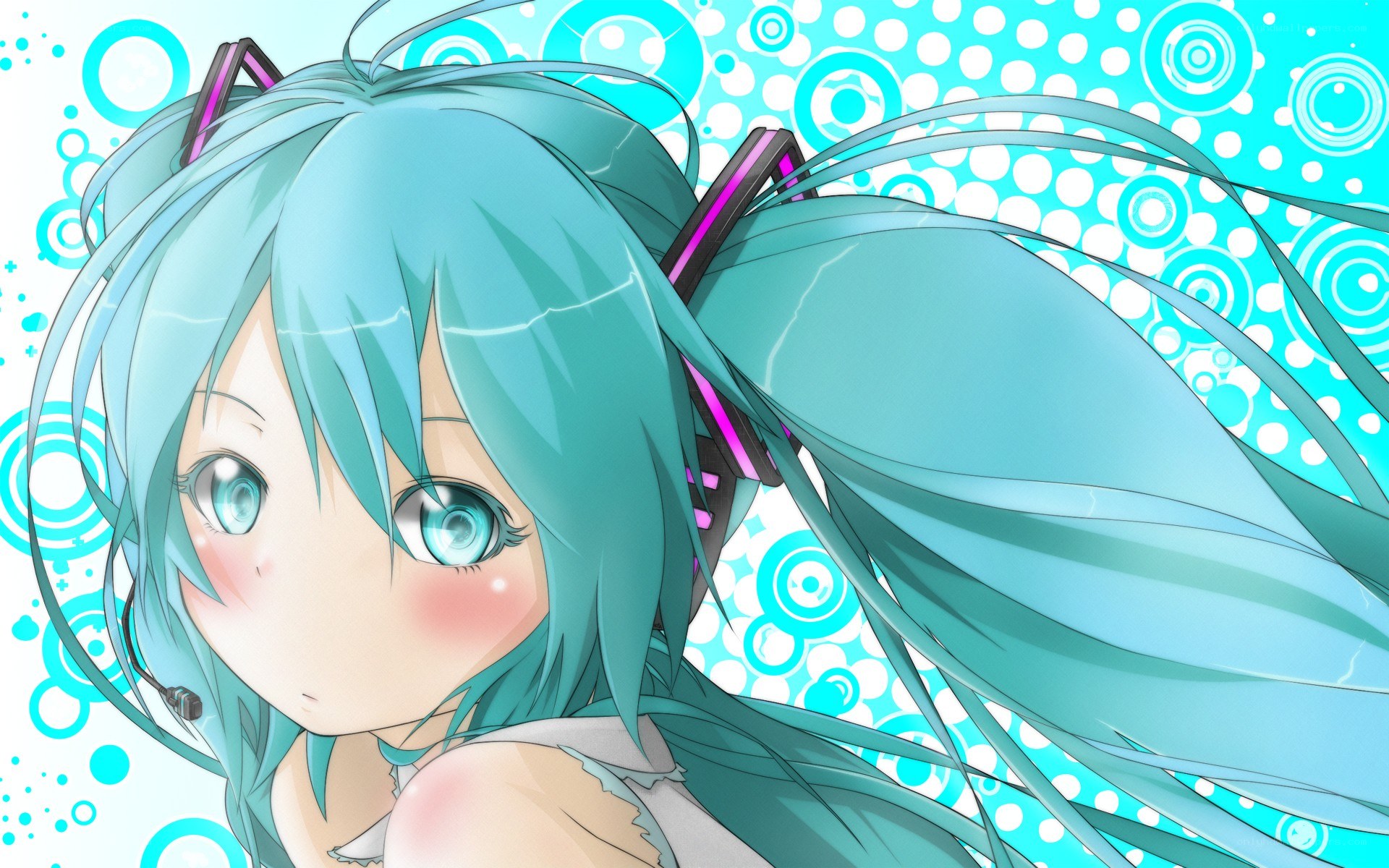 Miku with headphones