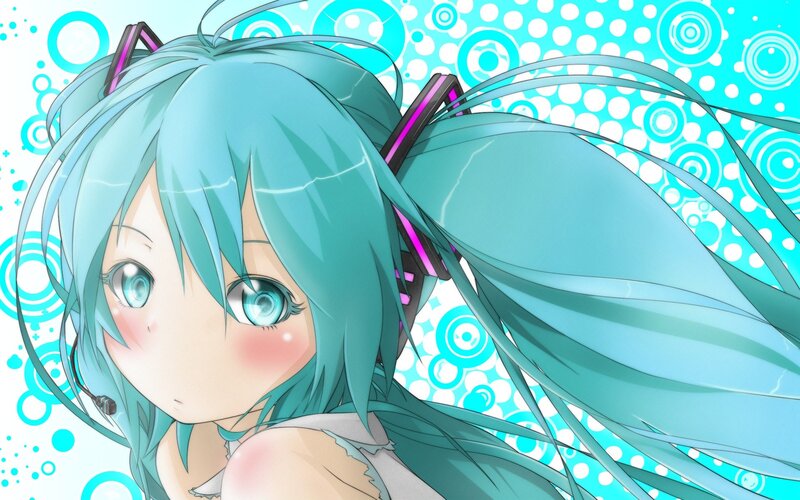 Miku with headphones