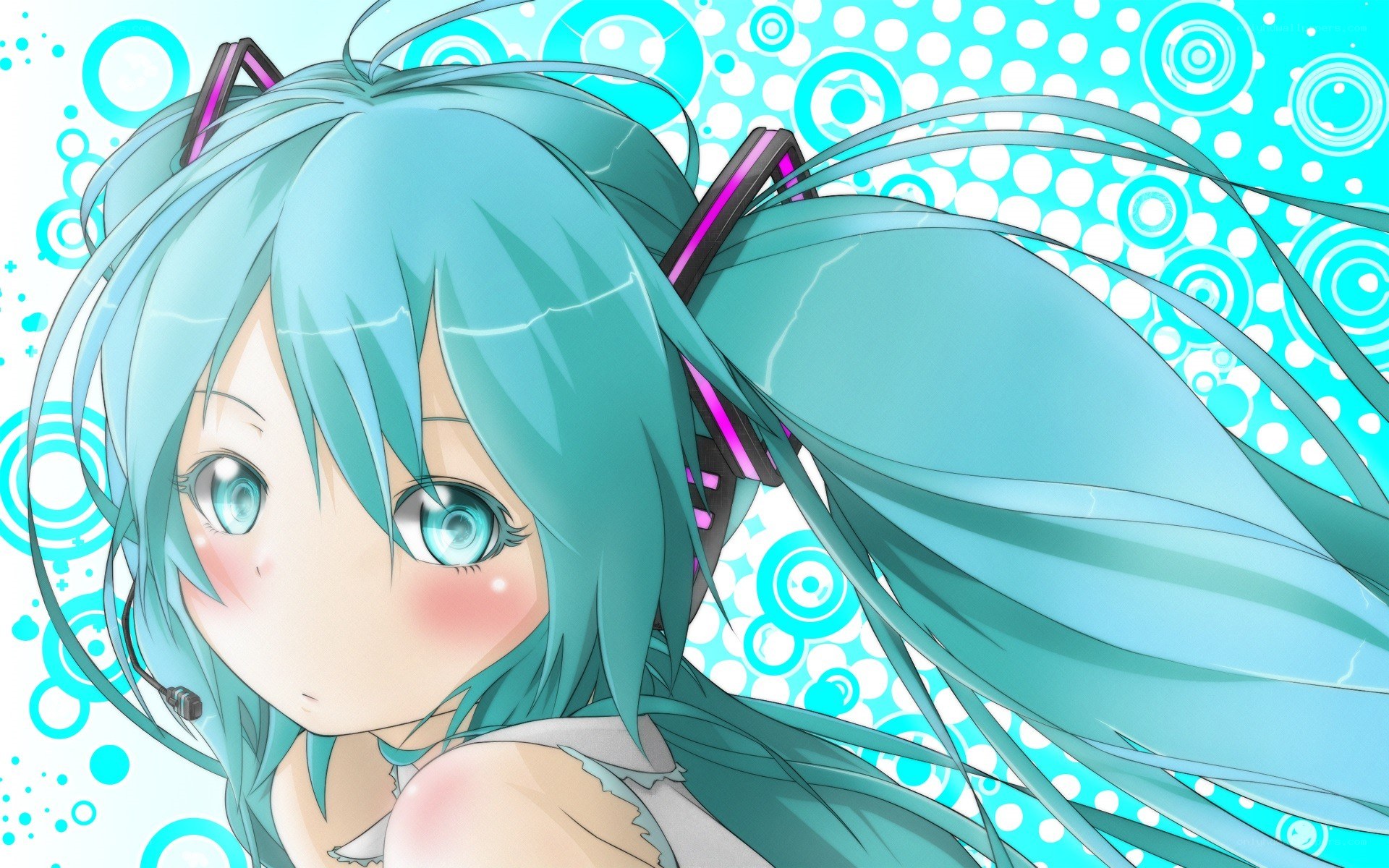 Miku with headphones