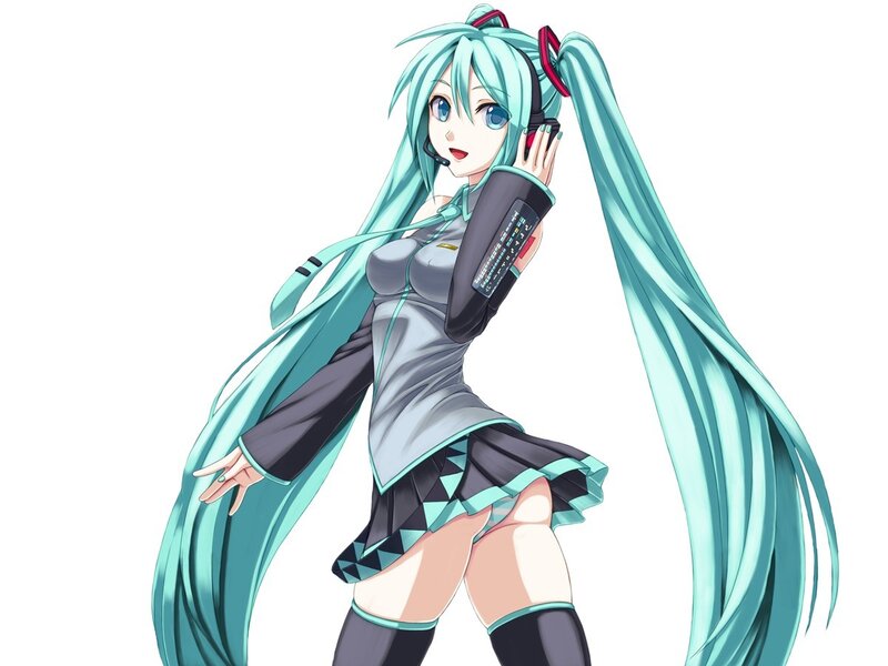 Miku with headset
