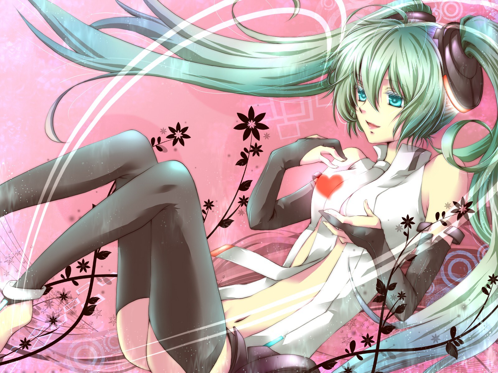 Miku with heart symbol
