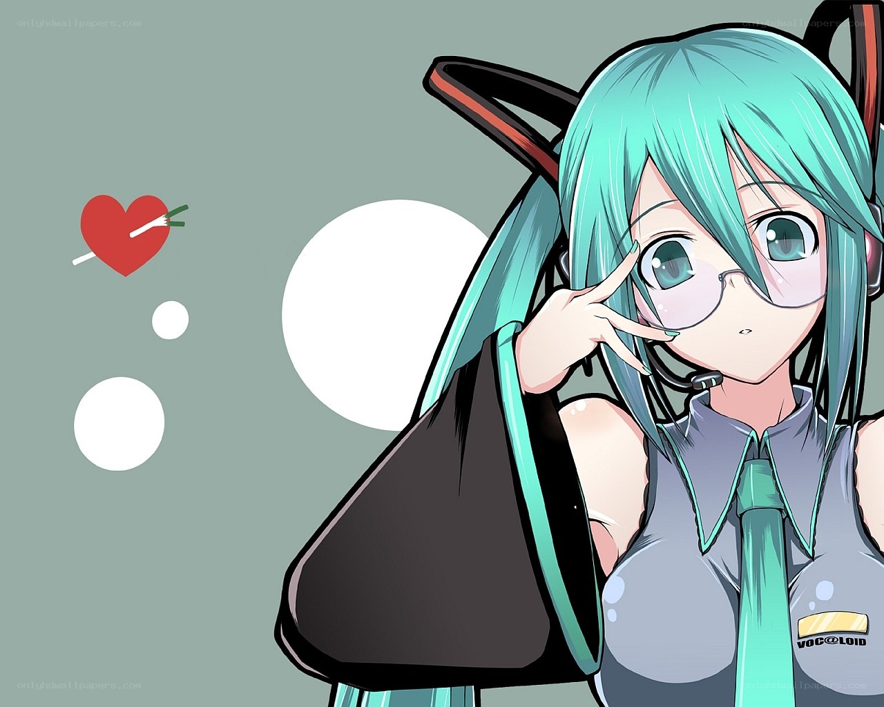 Miku with heart symbol