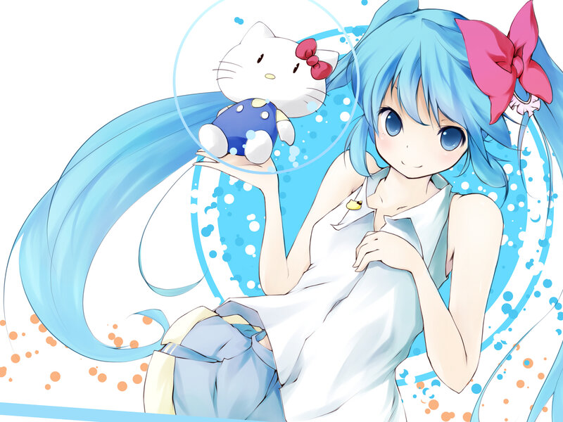 Miku with Hello Kitty