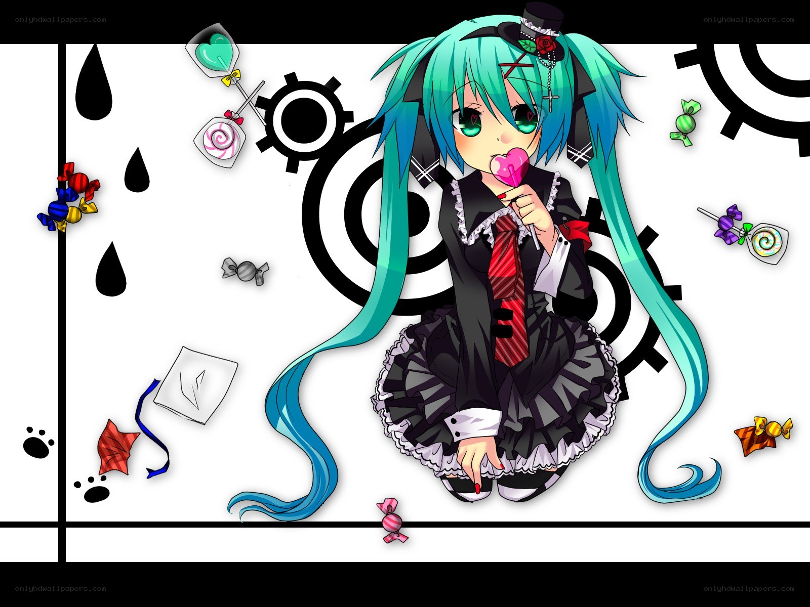 Miku with lollipop