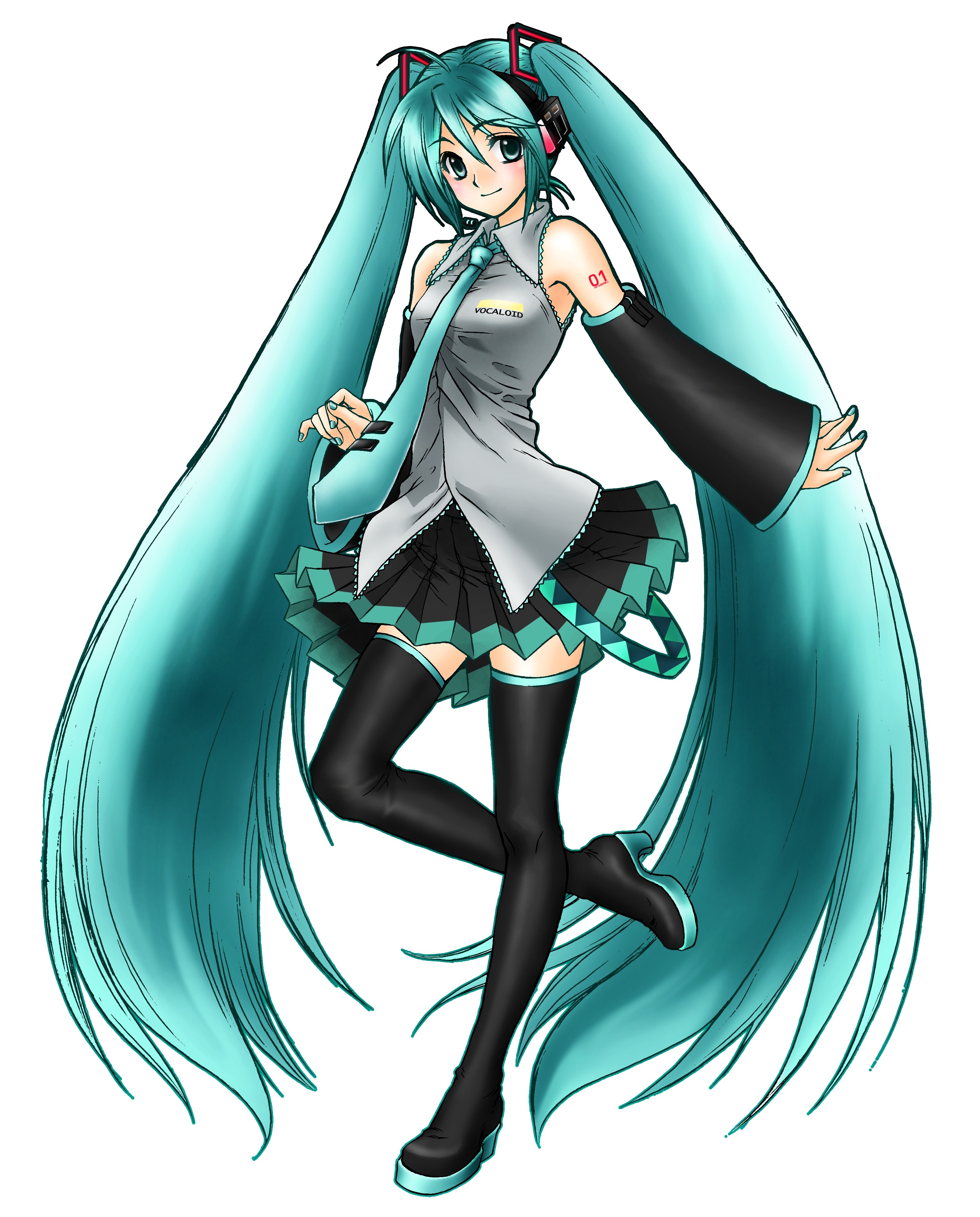 Miku with long hair