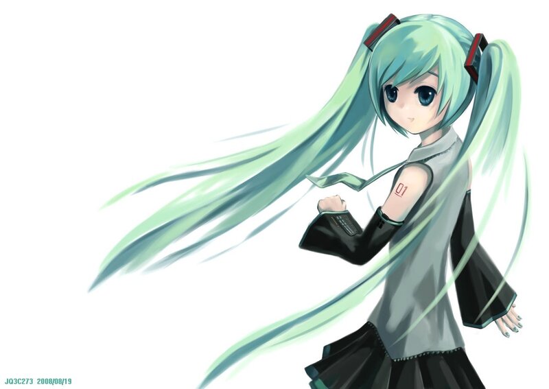 Miku with long hair