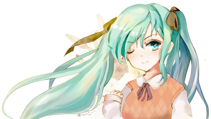 Miku with long hair