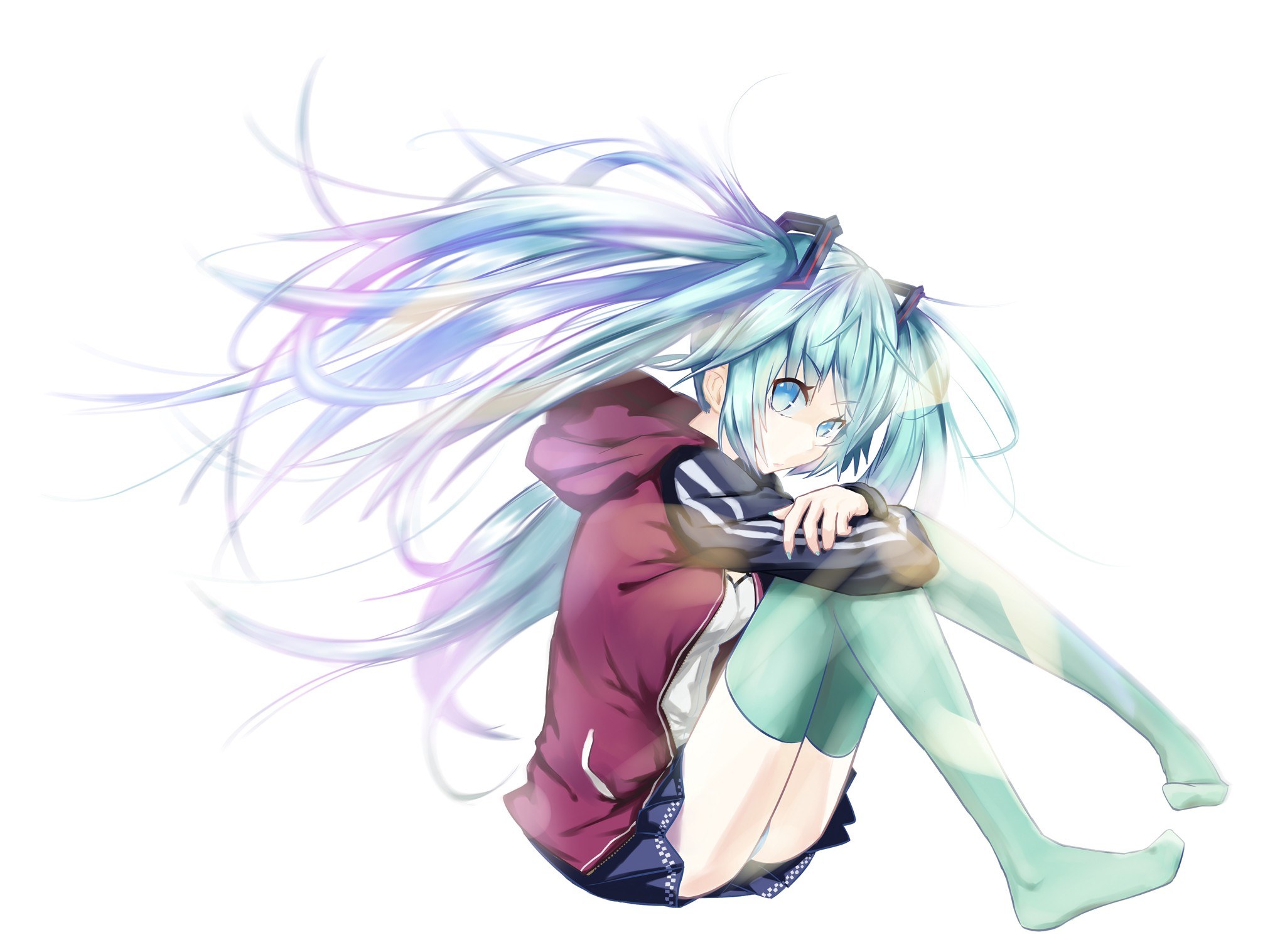 Miku with long hair