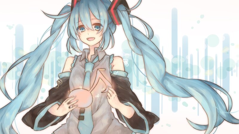 Miku with long hair