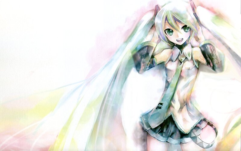 Miku with long hair
