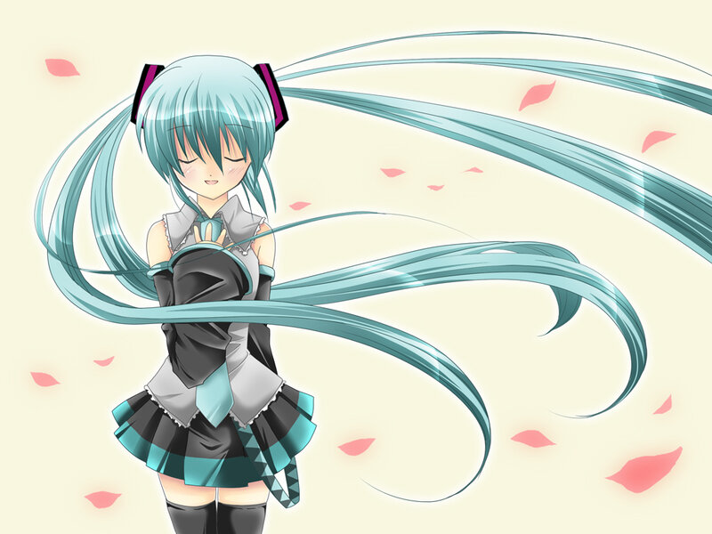 Miku with long hair