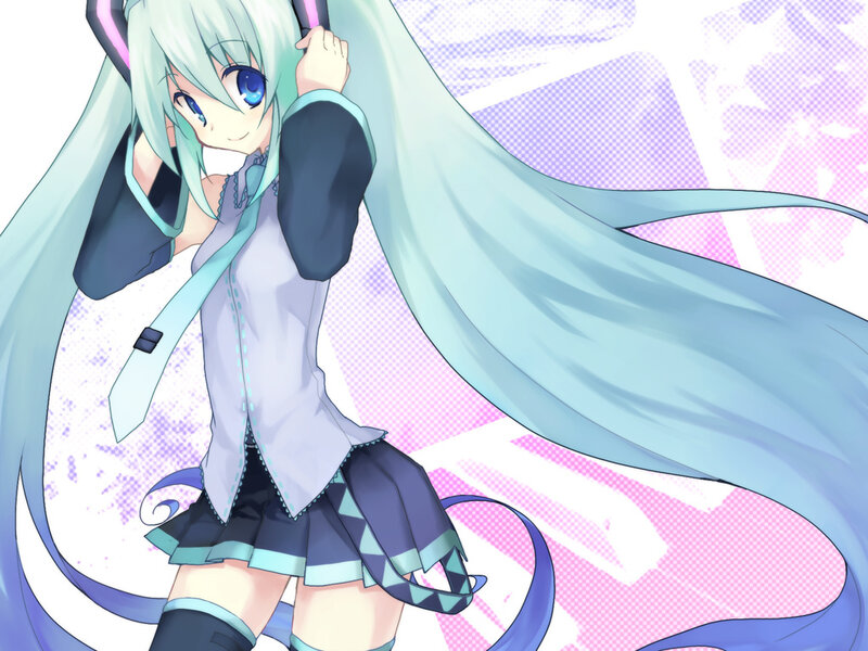 Miku with long hair