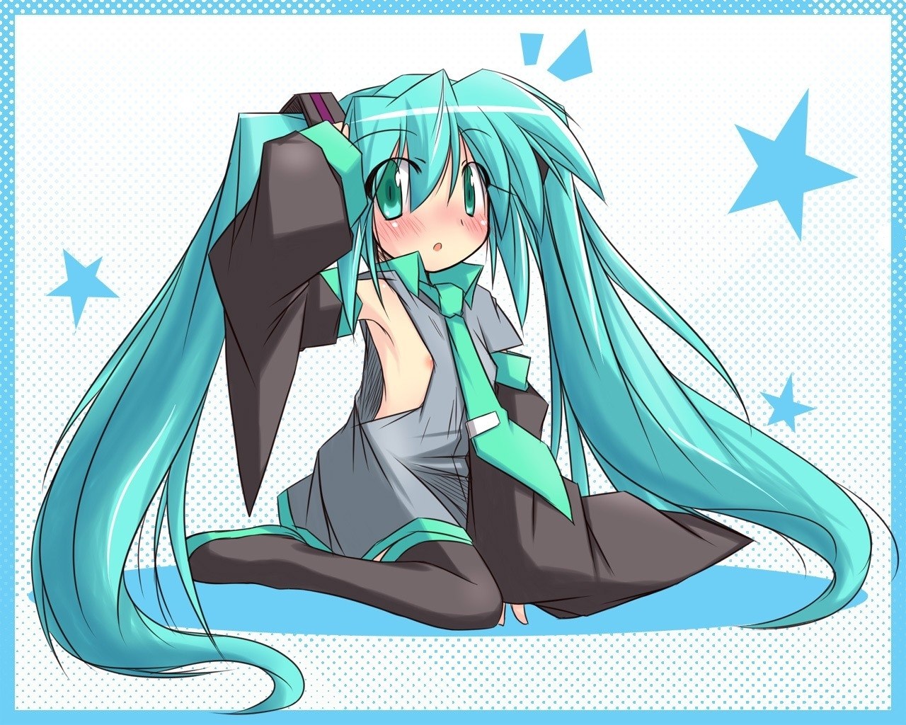 Miku with long hair