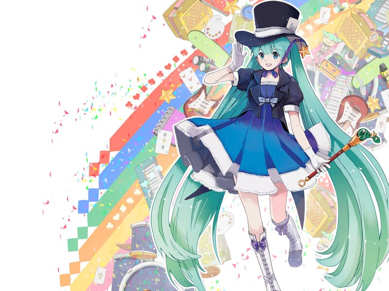 Miku with magic wand