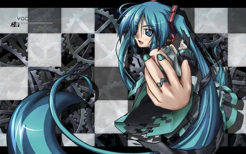 Miku with mechanical gears