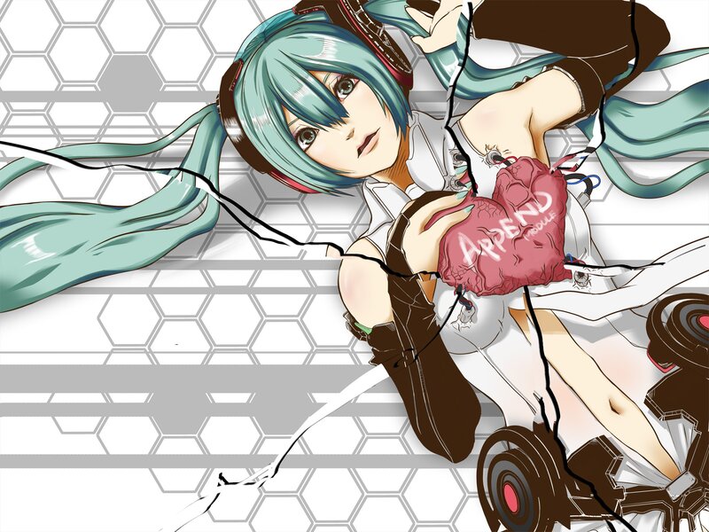 Miku with mechanical heart