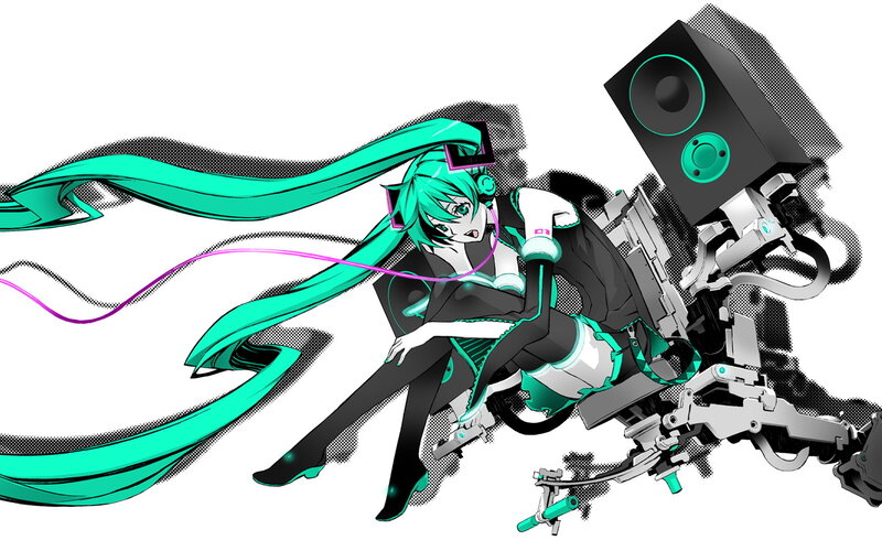 Miku with mechanical speaker