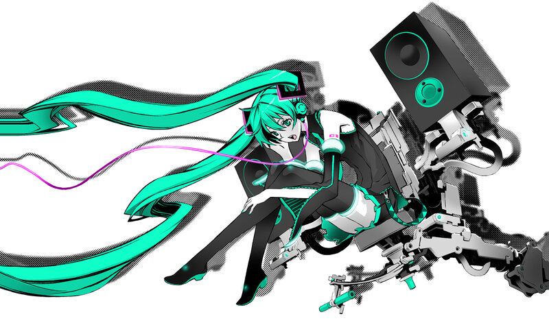 Miku with mechanical speaker
