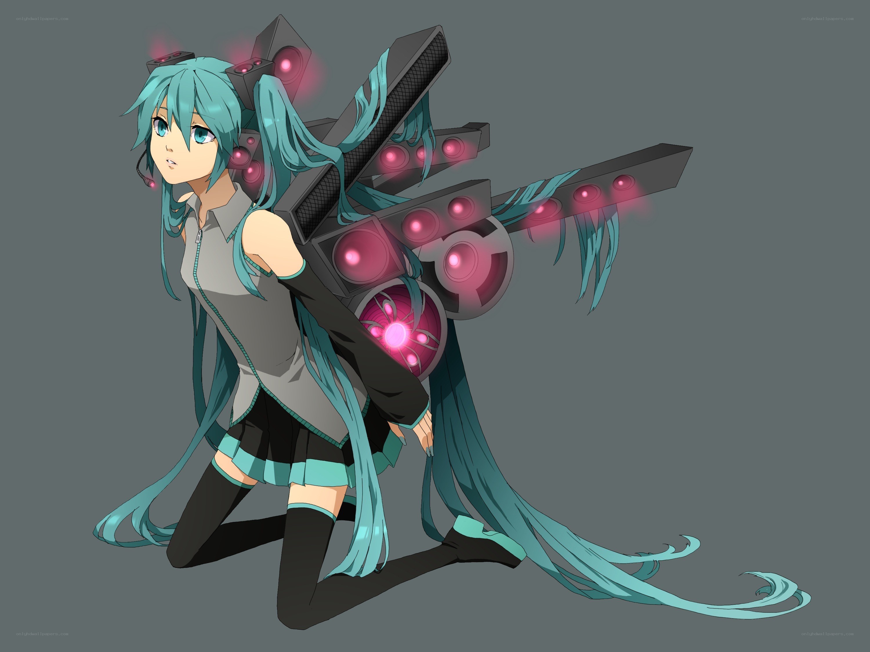 Miku with mechanical wings