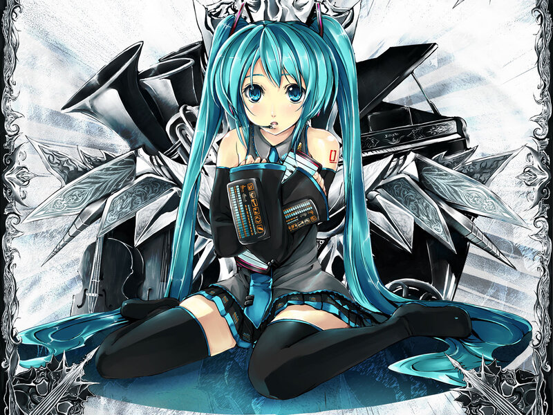 Miku with mechanical wings