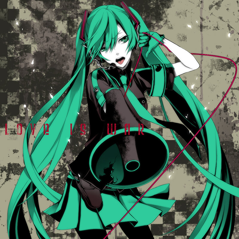 Miku with megaphone