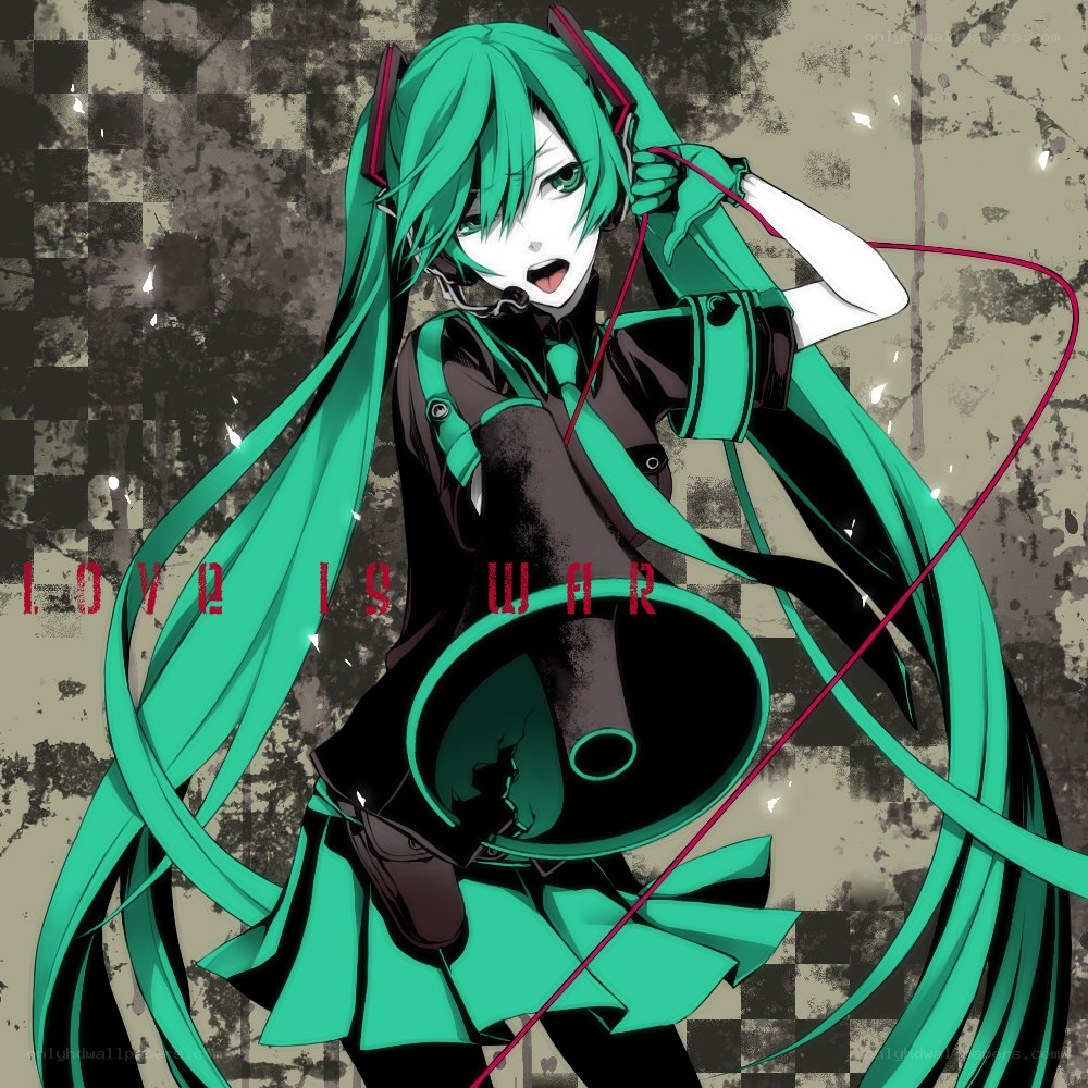 Miku with megaphone