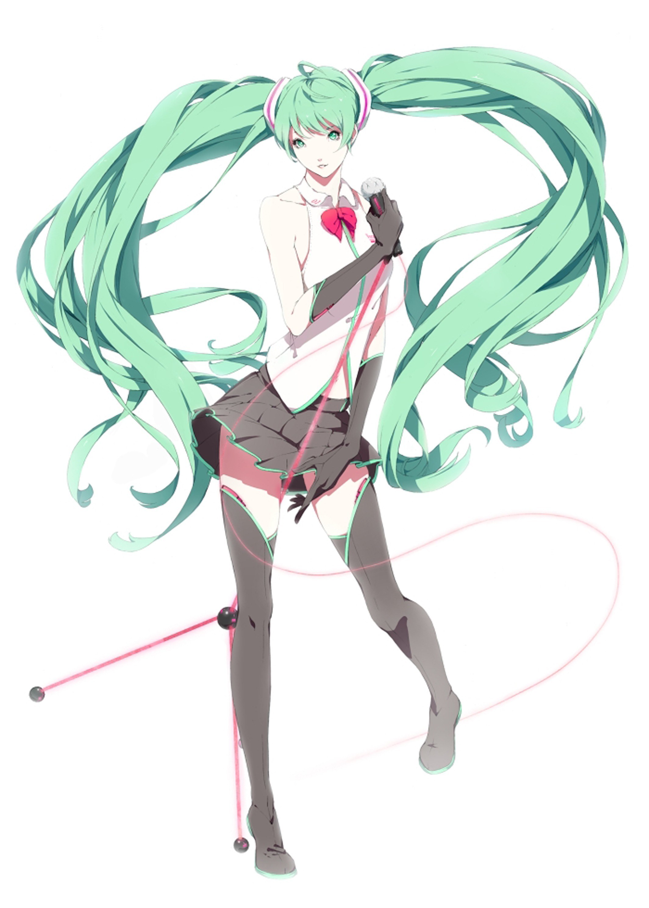 Miku with microphone