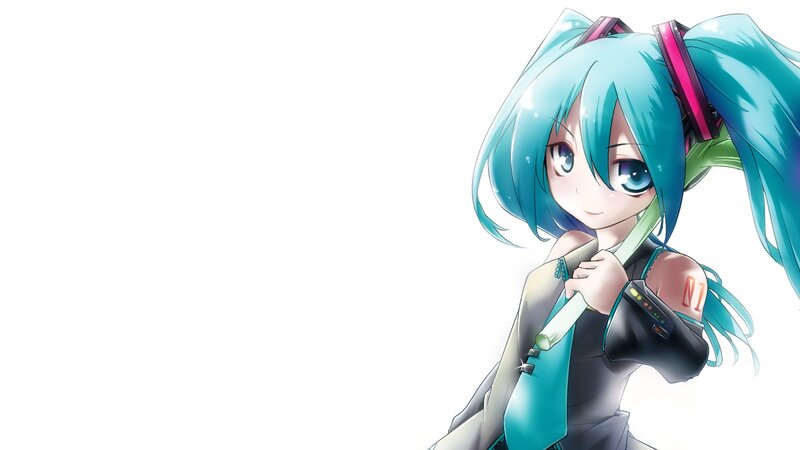 Miku with microphone