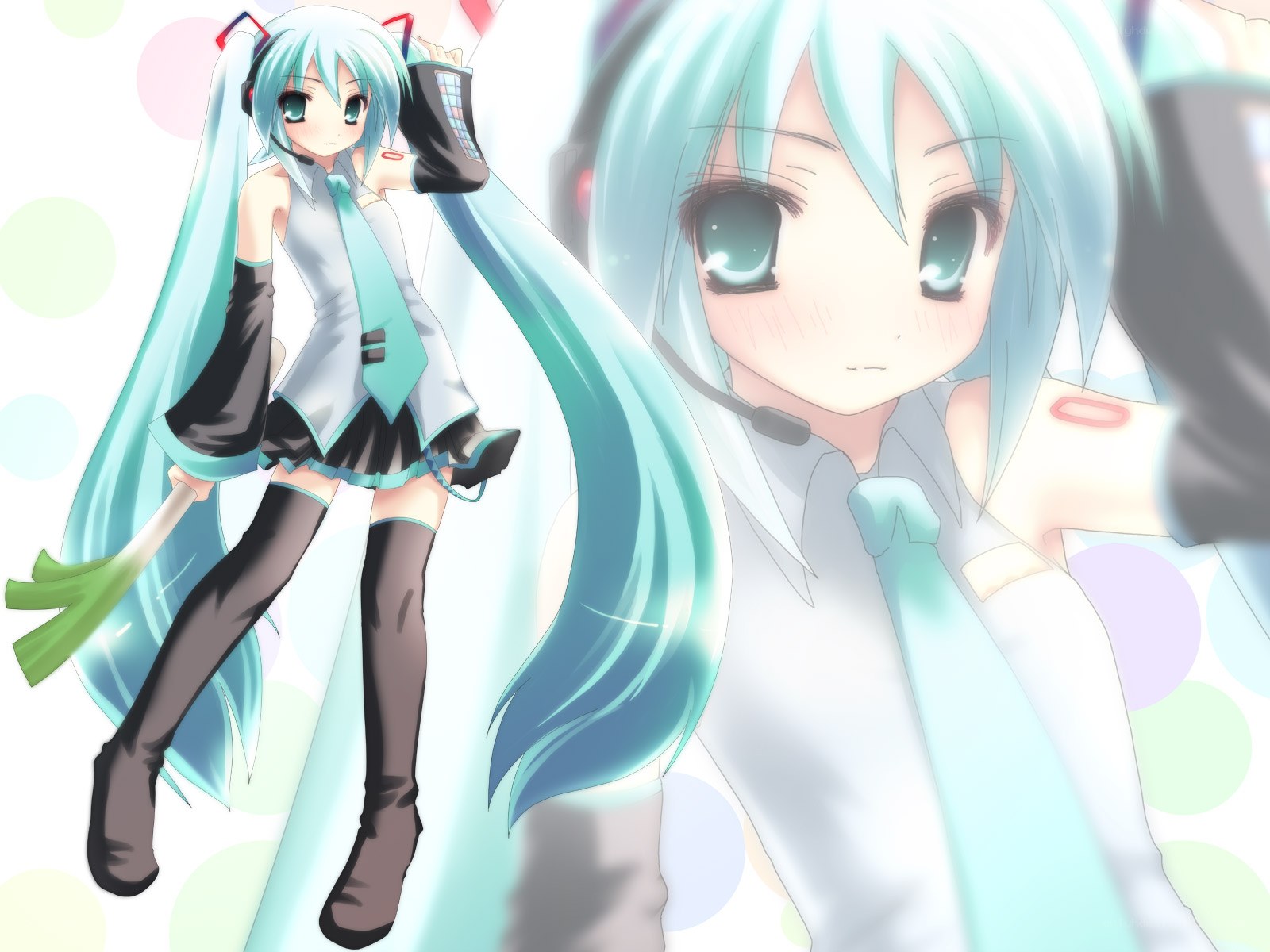 Miku with microphone