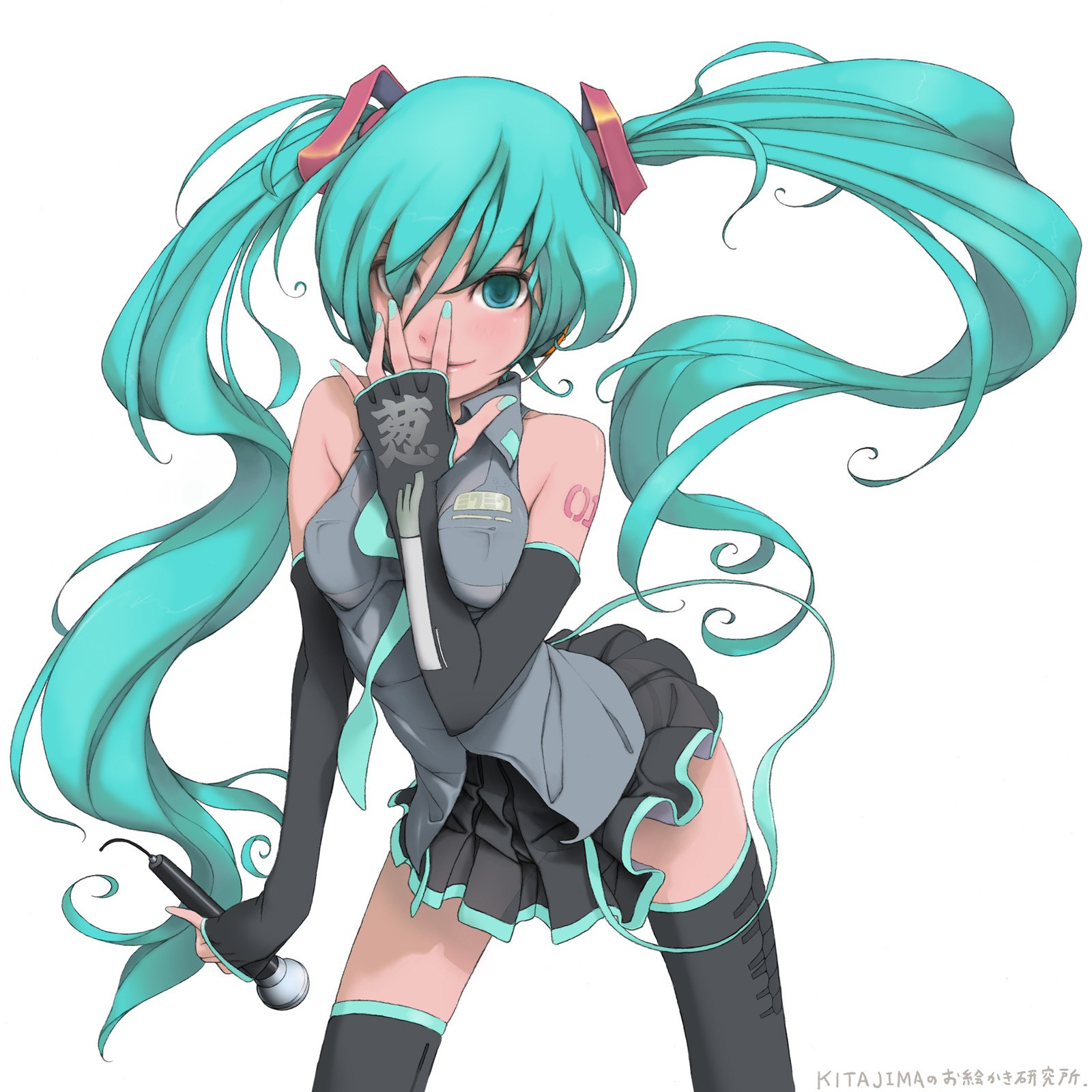Miku with microphone