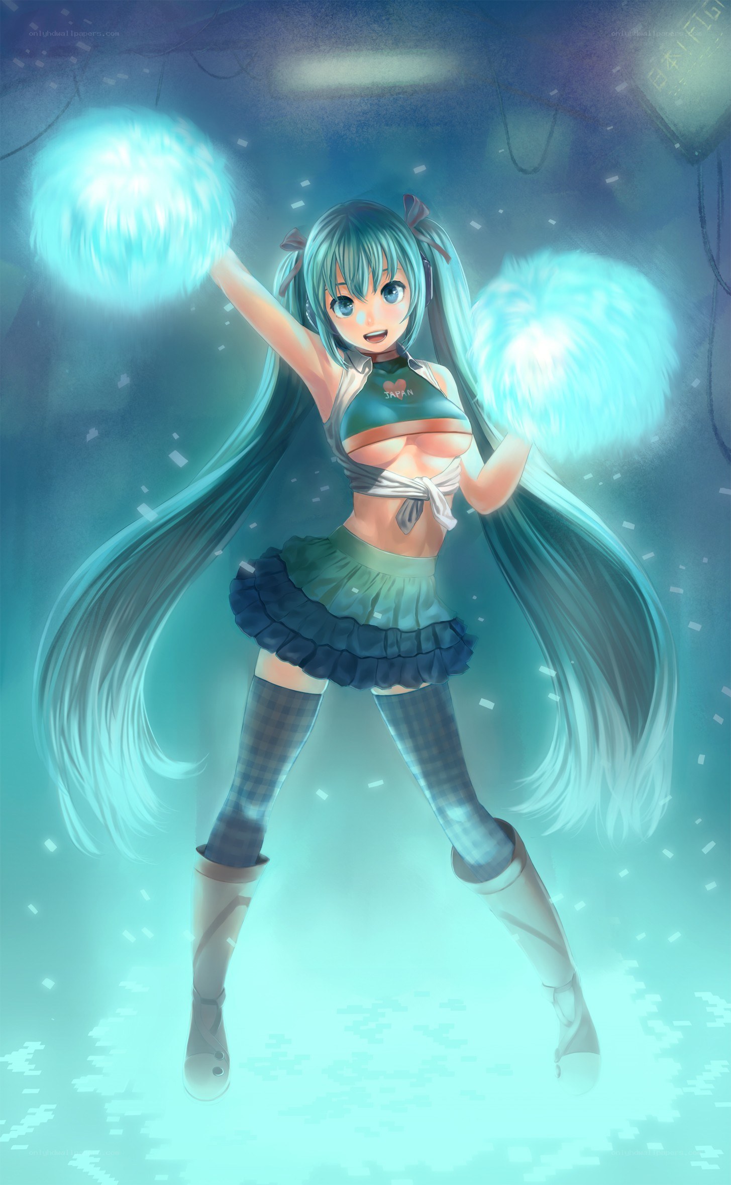 Miku with pom-poms