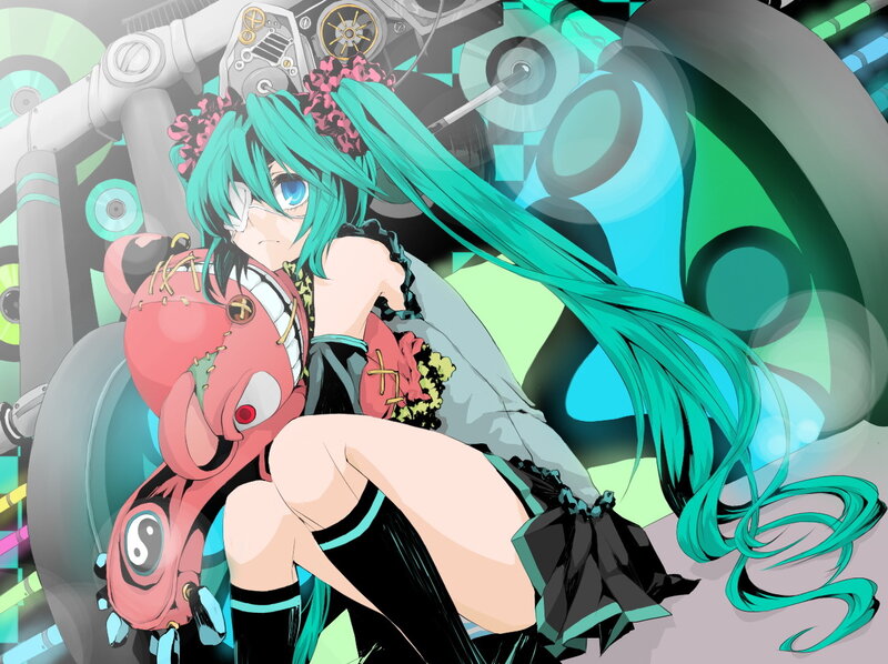 Miku with robotic companion