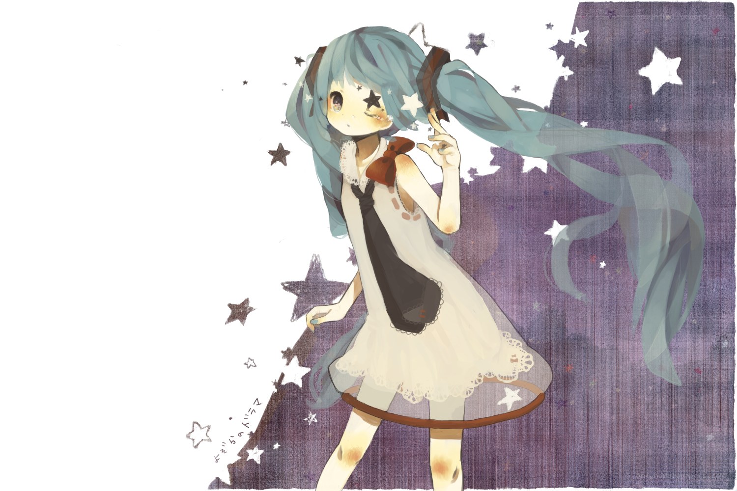 Miku with star eyes
