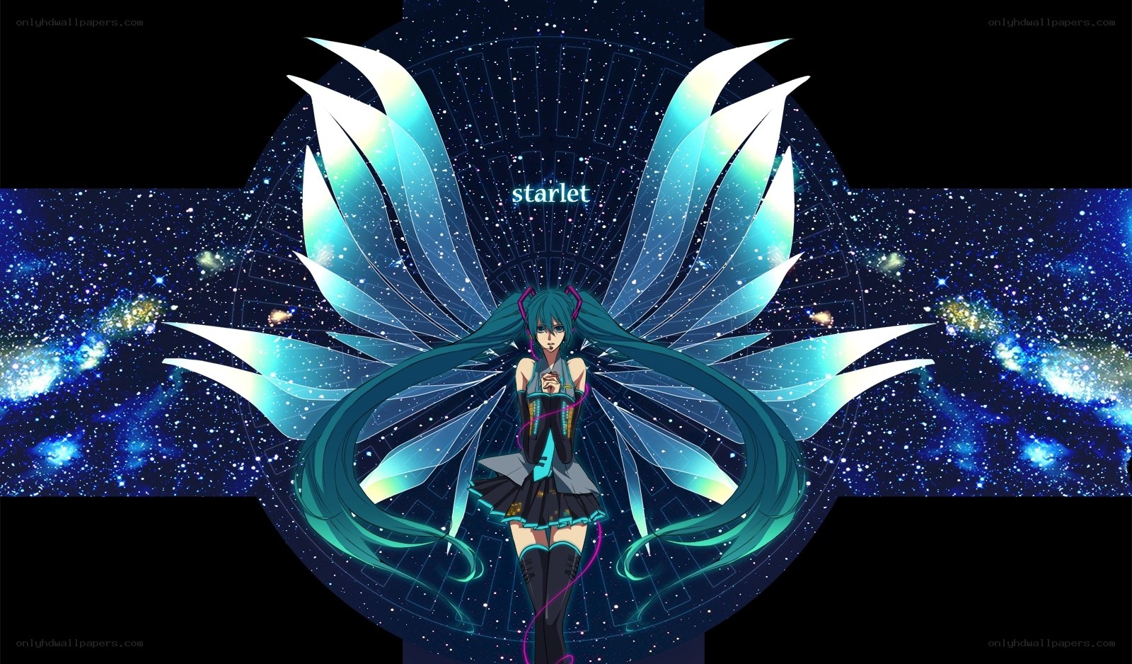 Miku with starry wings