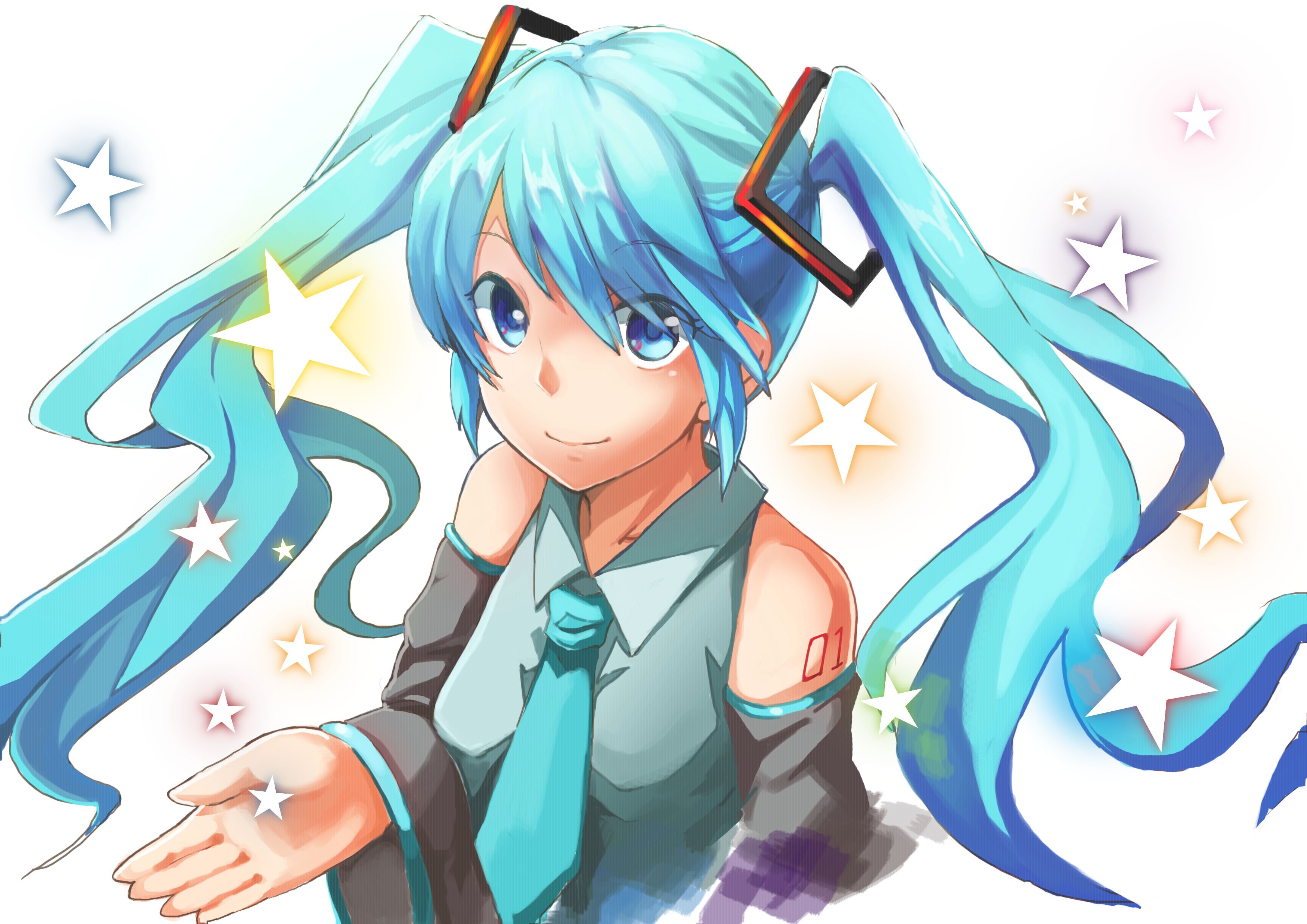 Miku with stars