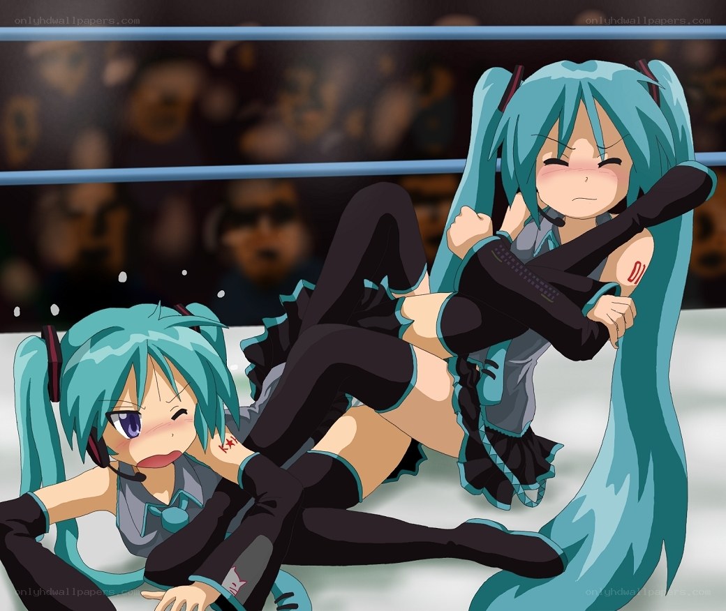 Miku wrestling match