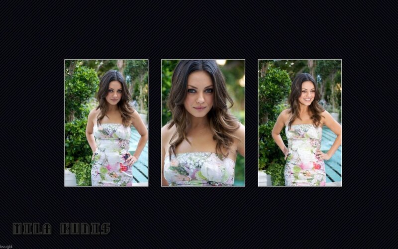 Mila Kunis in floral dress